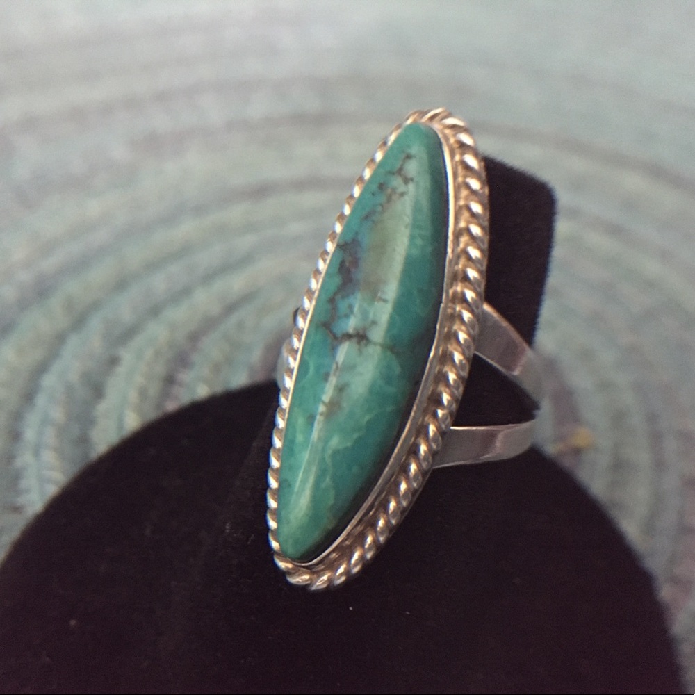 Tonopah Turquoise & Silver Ring